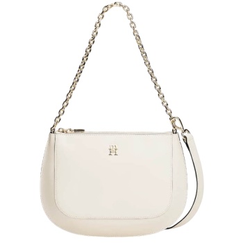 γυναικεία τσάντα χιαστί μπεζ tommy hilfiger aw0aw18143-aeo σε προσφορά