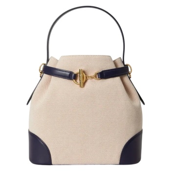 γυναικεία bucket τσάντα navy μπλε ralph lauren