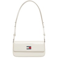 γυναικεία τσάντα λευκή tommy jeans aw0aw18080-ybi