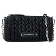 γυναικείο k/weave τσαντάκι μαύρο karl lagerfeld b2w30279-1av black nickel