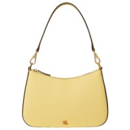 γυναικεία δερμάτινη danni 26 τσάντα κίτρινη ralph lauren 431883768056-lemon