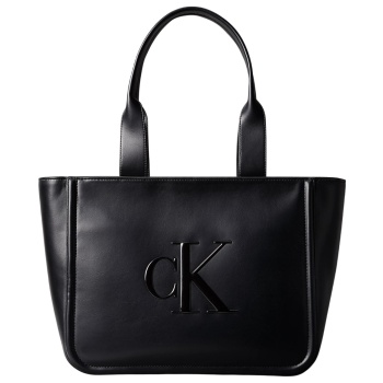 γυναικεία tote τσάντα μαύρη calvin klein lv04f3218g-ub1