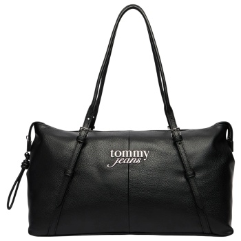 γυναικεία tote τσάντα μαύρη tommy jeans aw0aw18472-bds