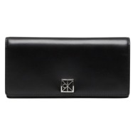 γυναικείο πορτοφόλι μαύρο calvin klein lv04f1129g-ub1