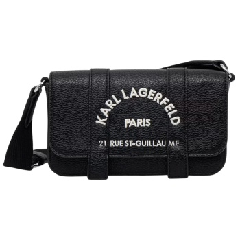 γυναικεία k/rsg mini flap τσάντα χιαστί μαύρη karl