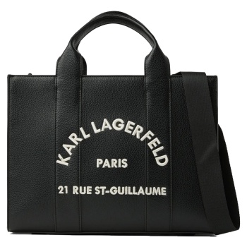 γυναικεία k/rsg tote τσάντα μαύρη karl lagerfeld