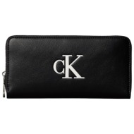 γυναικείο πορτοφόλι μαύρο calvin klein lv04f1077g-3l2