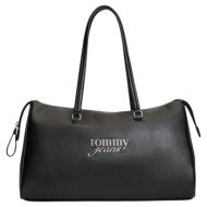 γυναικεία tote τσάντα μαύρη tommy jeans aw0aw19054-bds