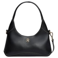 γυναικεία everyday mini hobo τσάντα μαύρη tommy hilfiger aw0aw19185-bds
