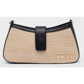 nolah γυναικεια τσαντα ωμου riviera beige-black
