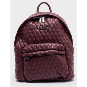 nolah γυναικειο backpack kokoon burgundy silver