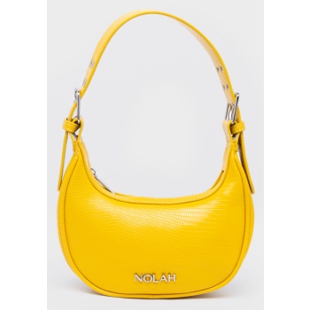 nolah γυναικεια τσαντα tiny yellow silver