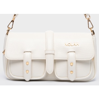 nolah γυναικεια τσαντα stephanie cream light gold