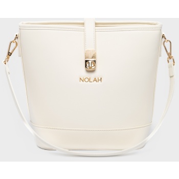 nolah γυναικεια τσαντα evelina ivory light gold