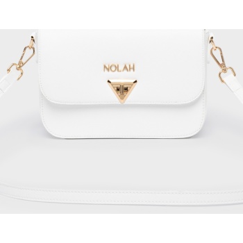 nolah γυναικεια τσαντα fiona white light gold