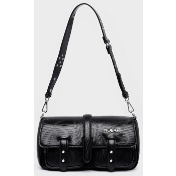 nolah γυναικεια τσαντα stephanie black silver