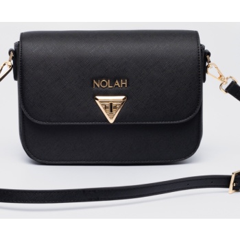 nolah γυναικεια τσαντα fiona black light gold