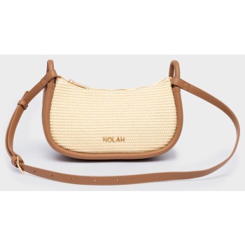 nolah γυναικεια τσαντα lyon cream brown