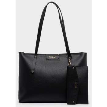nolah γυναικεια τσαντα serenity black light gold