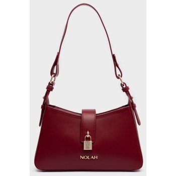 nolah γυναικεια τσαντα ωμου esme burgundy