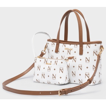 nolah γυναικεια τσαντα jenilda white-brown