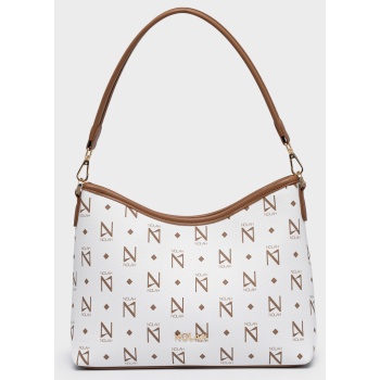 nolah γυναικεια τσαντα bettina white-brown