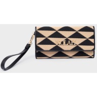 nolah γυναικειο πορτοφολι romvous beige-black