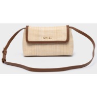 nolah γυναικεια τσαντα playa beige dark brown