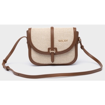 nolah γυναικεια τσαντα byron cream dark brown