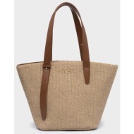 nolah γυναικεια τσαντα clifton light beige dark brown