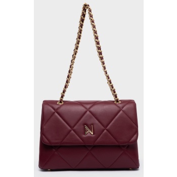 nolah γυναικεια τσαντα vera burgundy