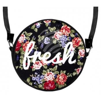 στρογγυλή τσάντα ώμου `fresh flowers`