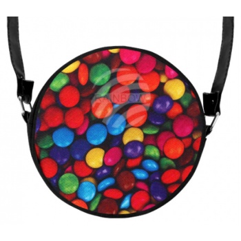 στρογγυλή τσάντα ώμου `colorful lenses`