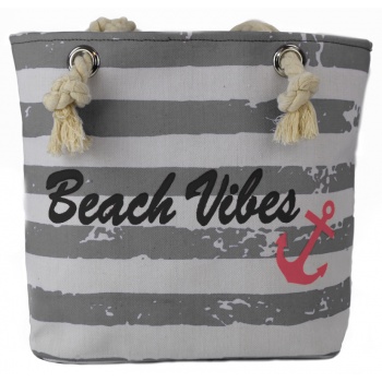 τσάντα παραλίας/αγορών tote bag - `beach vibes` vintage
