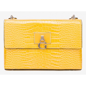 guess handbag yellow 100% polyurethane σε προσφορά