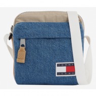 tommy jeans cross body bag blue 90% cotton, 10% recycled polyester