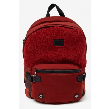 diesel backpack red textile, synthetic σε προσφορά