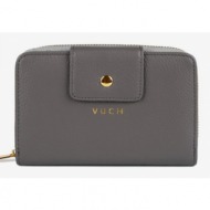 vuch ebba wallet grey genuine leather
