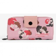 vuch lovers wallet pink artificial leather