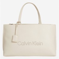calvin klein handbag white faux leather