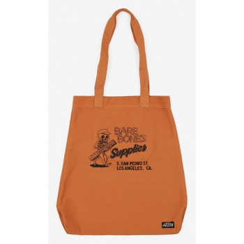 superdry elsie canvas graphic tote handbag orange 100% σε προσφορά
