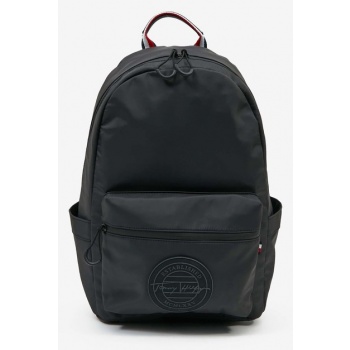 tommy hilfiger backpack black 100 % recycled polyester σε προσφορά
