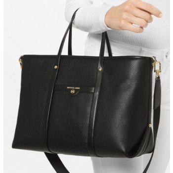 michael kors beck handbag black 100% leather