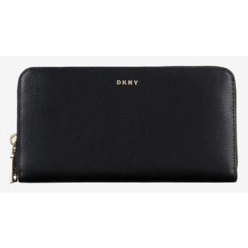 dkny wallet black top - 100% leather