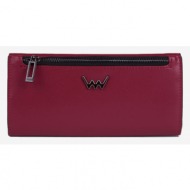 vuch wicky wallet red top - 100% leather