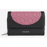 vuch lottie wallet black pink top - 100% leather