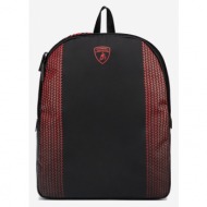 lamborghini backpack black red 90% polyester, 10% polyurethane