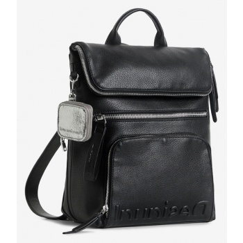 desigual nerano backpack black 100% polyurethane