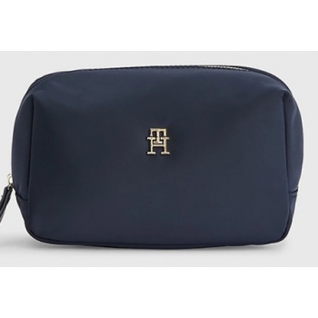 tommy hilfiger cosmetic bag blue 98% recycled polyester, 2% σε προσφορά
