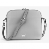 vuch veronica handbag grey genuine leather